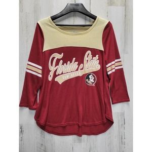 FLORIDA STATE SEMINOLES Shirt Women Large Garnett # Pacasquad Teamwear